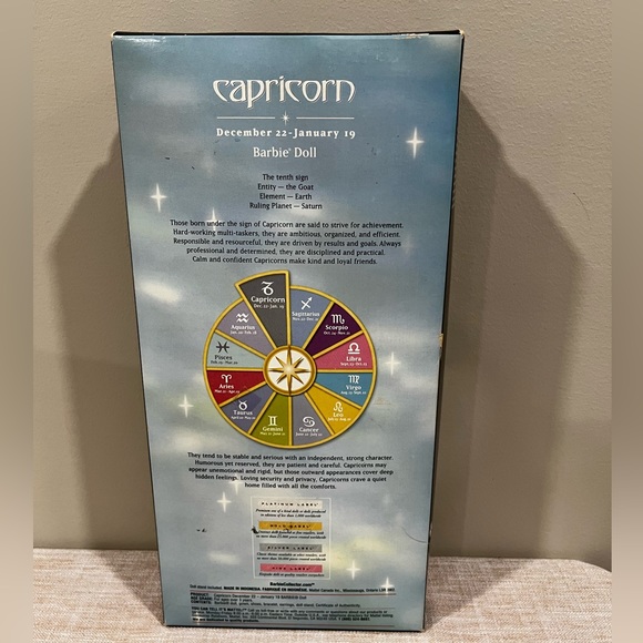 Zodiac Barbie Capricorn 2004 - Picture 4 of 6